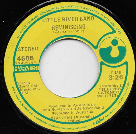 Little River Band - Reminiscing (1978, Vinyl) | Discogs