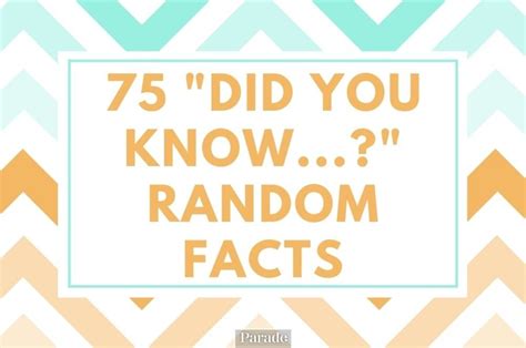 75 'Did You Know...?' Facts and Trivia Questions - TrendRadars