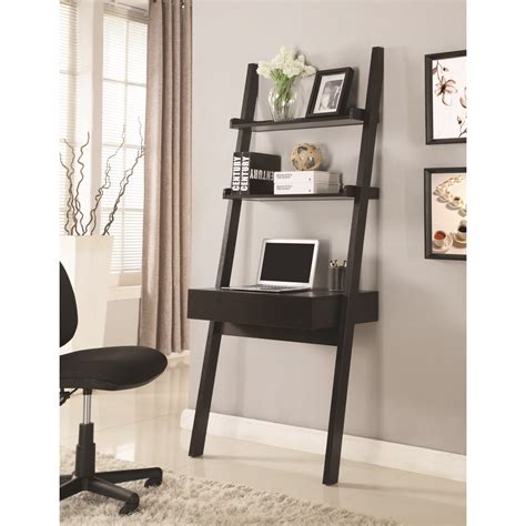 Coaster Desks Wall-Leaning Writing Ladder Desk - Rooms Furniture ...