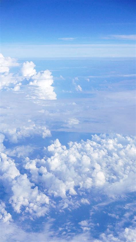 Vertical light blue sky and clouds | Blue sky wallpaper, Blue sky ...