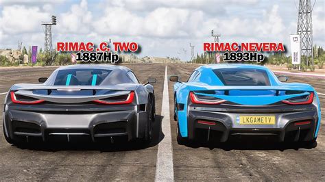 FH5 DRAG RACE - Rimac .C. Two Vs Rimac Nevera - YouTube