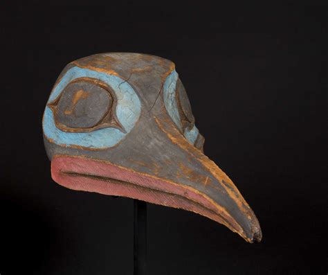 A rare and beautiful Tlingit Raven mask