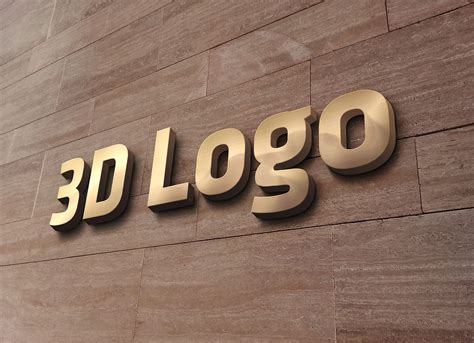 3d logo mockup psd file free download - cosmicjes