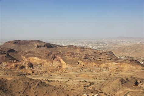 Premium Photo | Nature of mountains of asir region, the view from the viewpoint, saudi arabia