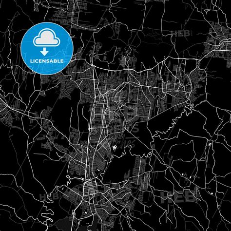 Novo Hamburgo, Brazil PDF vector map black and white - HEBSTREITS