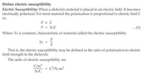 Vedupro: Relation between Electric Susceptibility and Dielectric Constant, Electric ...