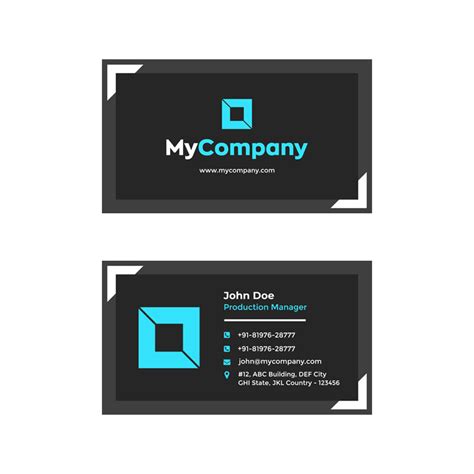 Customized Double Sided Business Card Printing (Glossy finish ...