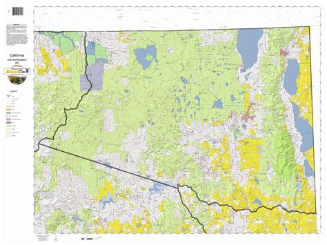 California Elk Hunting Zone Northeastern(N) Map by HuntData LLC ...