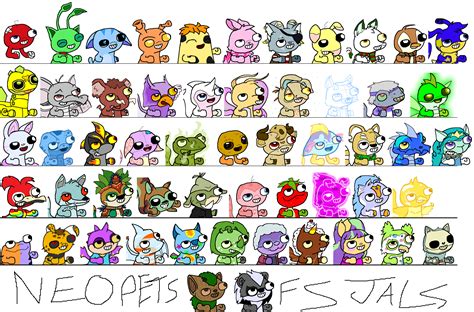 THE COMPLETE, collection of my neopets fsjal's : r/neopets