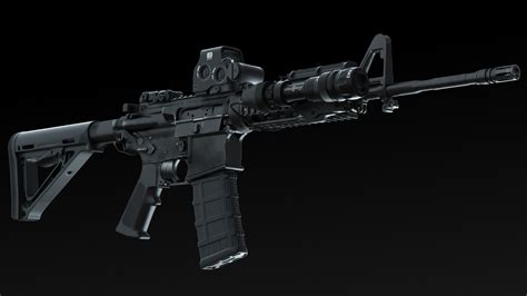 ArtStation - M4 /EOtech MAGPUL SUREFIRE (high poly)