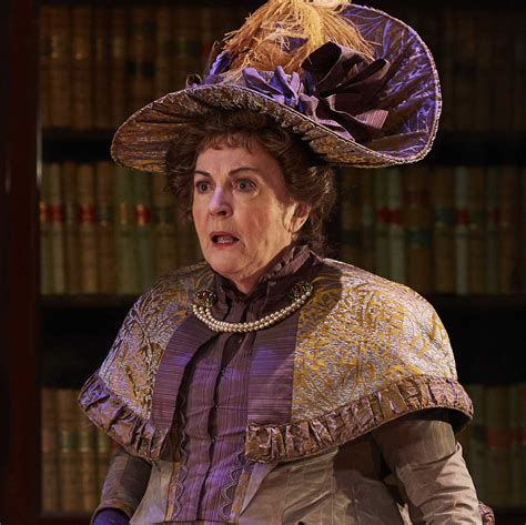 Gwen Taylor as Lady Bracknell in THE IMPORTANCE OF BEING EARNEST, credit... - Theatre South East