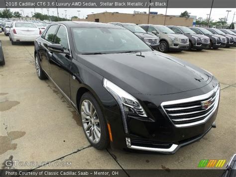 Stellar Black Metallic - 2018 Cadillac CT6 3.6 Luxury AWD Sedan - Jet Black Interior | GTCarLot ...