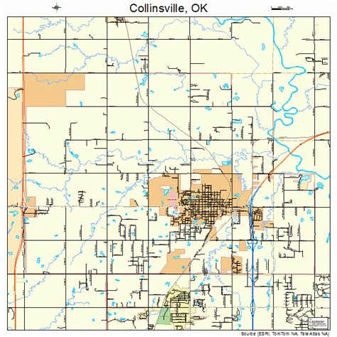 Collinsville Oklahoma Street Map 4016350