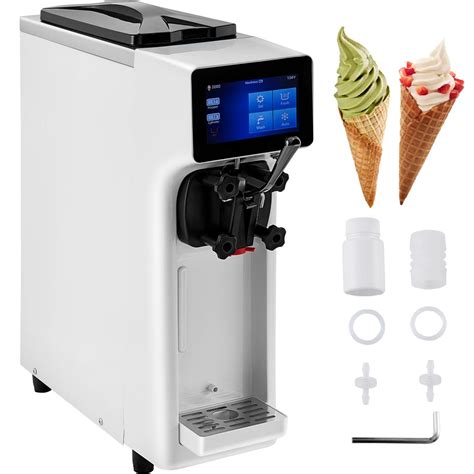 VEVOR Machine à Crème 1000W Glacée Commerciale Rendement 10-20L/h ...