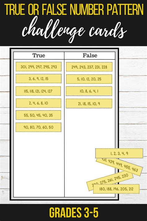 Numerical Patterns Worksheets