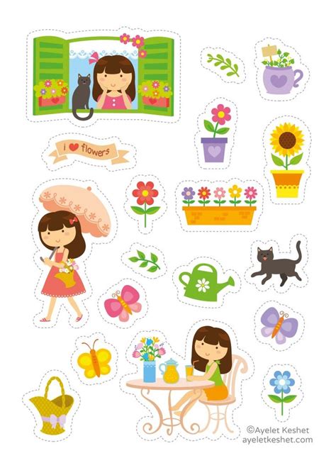 Free printable stickers - Ayelet Keshet | Free printable stickers, Scrapbook stickers printable ...