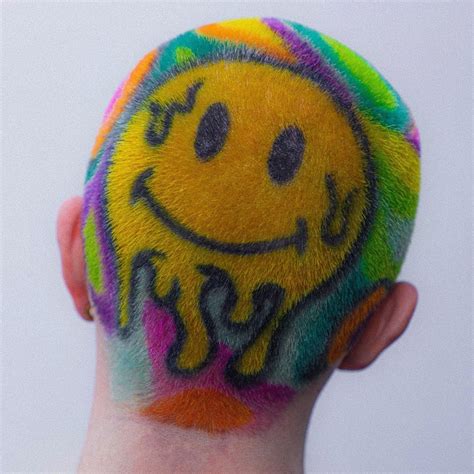 Smiley Face Hair Dye - 2024 HairStyles Ideas