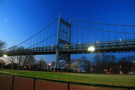 Astoria Park | sunset overlooking 59th St. and RFK bridges | Gabe Shore | Flickr