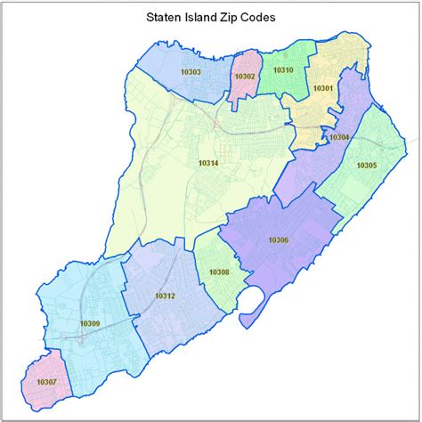 Zip codes in Staten Island