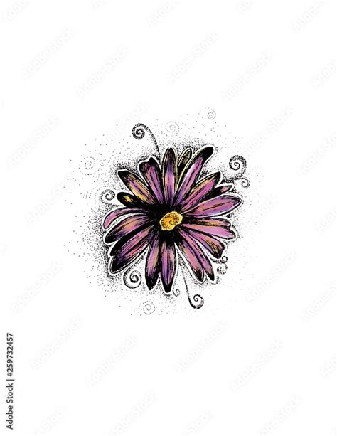 Daisy Flower Drawing Tattoo