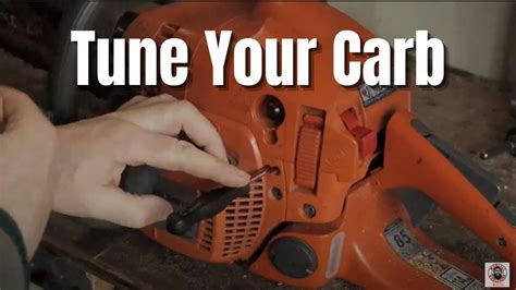 How To Adjust /Tune A Chainsaw Carburettor For Beginners - Husqvarna ...