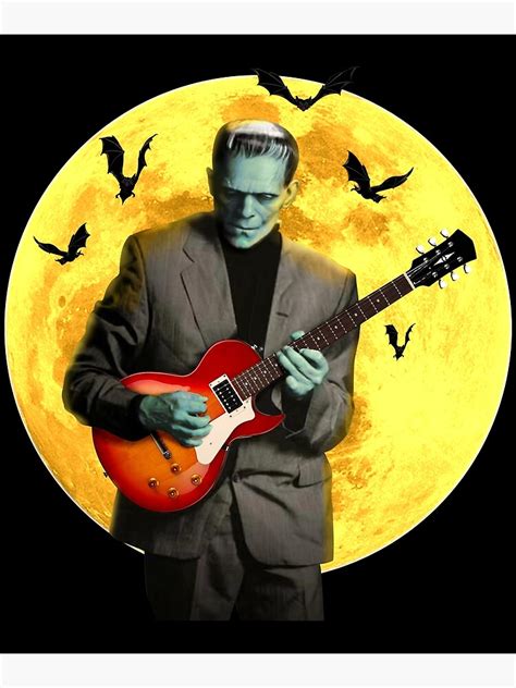 "Frankenstein Plays Electric Guitar" Poster for Sale by ugbk-tshirts ...