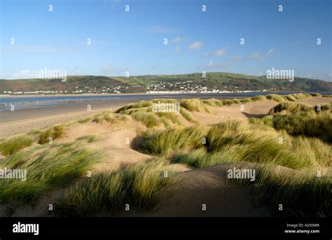 Aberdyfi Seafront from Ynyslas North West Wales Stock Photo - Alamy