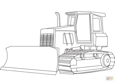 Bulldozer coloring page | Free Printable Coloring Pages