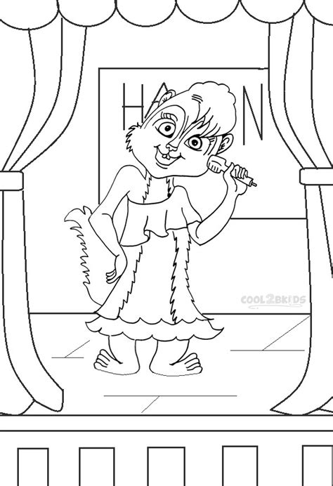 Printable Chipettes Coloring Pages For Kids