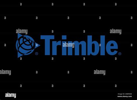 Trimble company, Logo, Black background Stock Photo - Alamy