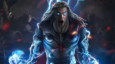 Thor, open mouth, Marvel Cinematic Universe, blue eyes, fantasy men, HD ...