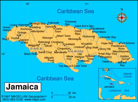 Ocho Rios Jamaica - Ocho Rios map, Jamaica Map, Caribbean Map