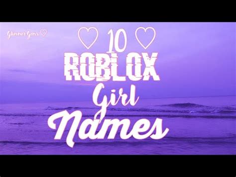 Roblox Girl Name Ideas