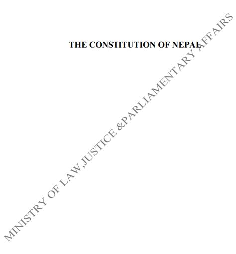 Constitution of Nepal 2015 (official English translation by the ...