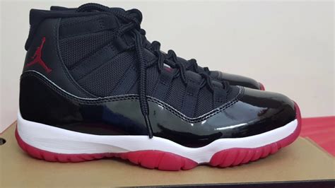 Jordan 11 bred unboxing and on feet review - YouTube