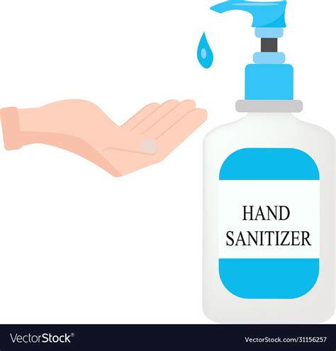 Hand sanitizer bottlehand wash Royalty Free Vector Image