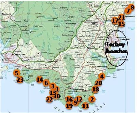 Map Of South Devon - Map Of South America