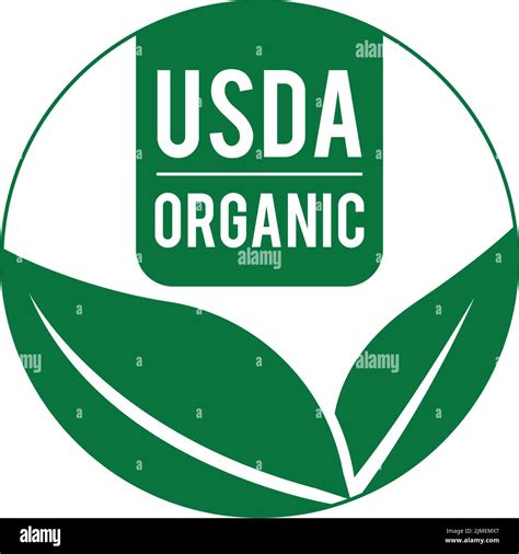 usda organic food product packaging icon vector illustration Stock ...