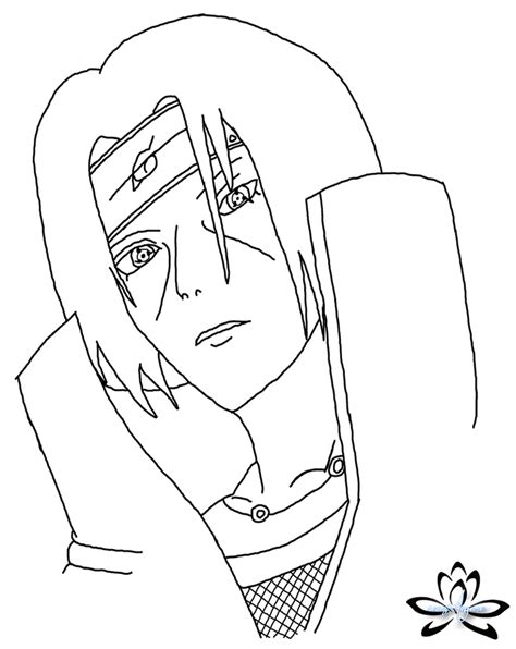 LineArt Itachi by senzAmore on DeviantArt