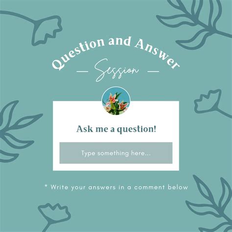 Blue Organic QNA Session Instagram Post - Templates by Canva ...