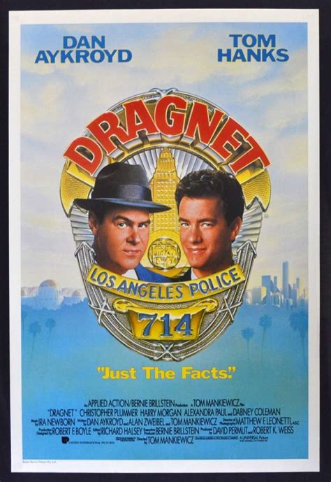 All About Movies - Dragnet Poster One Sheet Original 1987 Tom Hanks Dan Aykroyd Cops