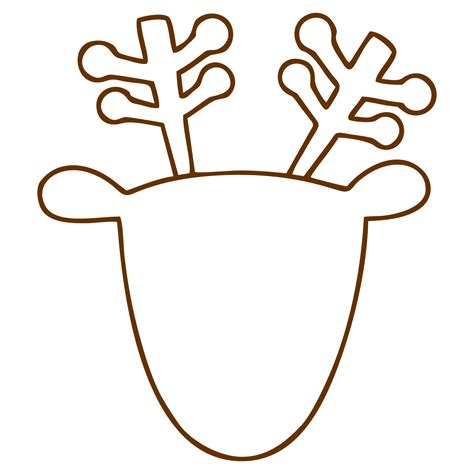 Reindeer Head Template