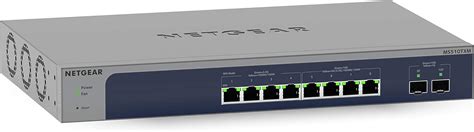 NETGEAR 10-Port 10G Multi-Gigabit Ethernet Smart Switch (MS510TXM) - Managed, 8 x Multi-gig ...