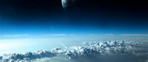 Live Space Clouds 4K wallpaper
