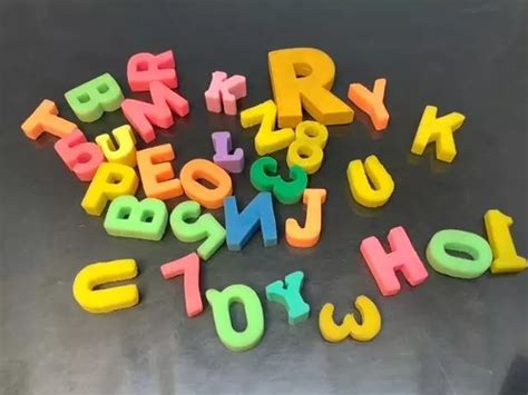 VINTAGE RUBBER ERASER Collection LETTERS & NUMBERS Anciennes Gommes a ...