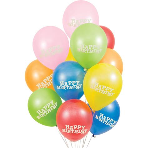 Happy Birthday 12-inch Latex Balloons: Party at Lewis Elegant Party Supplies, Plastic Dinnerware ...