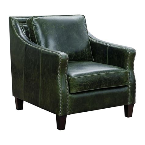 Miles Green Leather Chair - Rita's Furniture & Decor | Owenton, KY