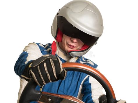 Race Car Driver in the Helmet while Driving. Stock Photo - Image of background, color: 128108832