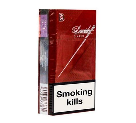 Original Davidoff Classic cigarettes with creamy and slightly fruity flavor.