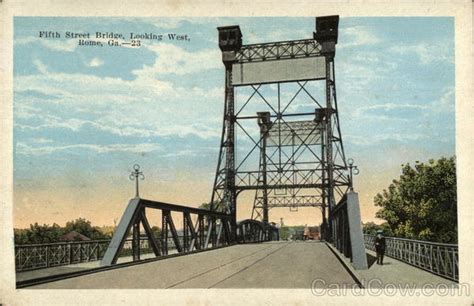 Fifth Street Bridge, Looking West Rome, GA